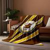 Retro design with yellow rays, brown background, and San Diego Padres logo. for all seasons blanket lunch break throw gift