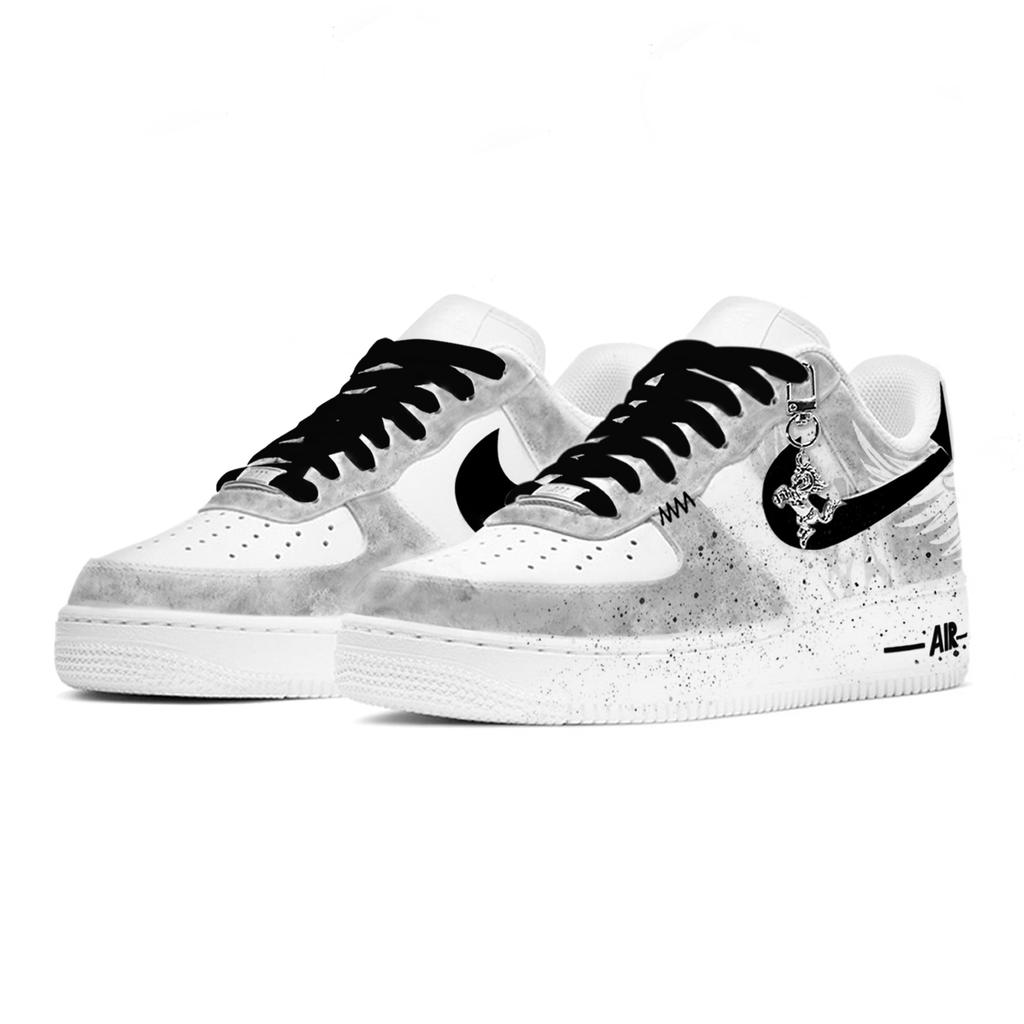 Nike Air Force 1 Black Shine Wings CNY Monkey Year Collection, New Year's Day Culture CH CW2288-111(TeamTwo-n)