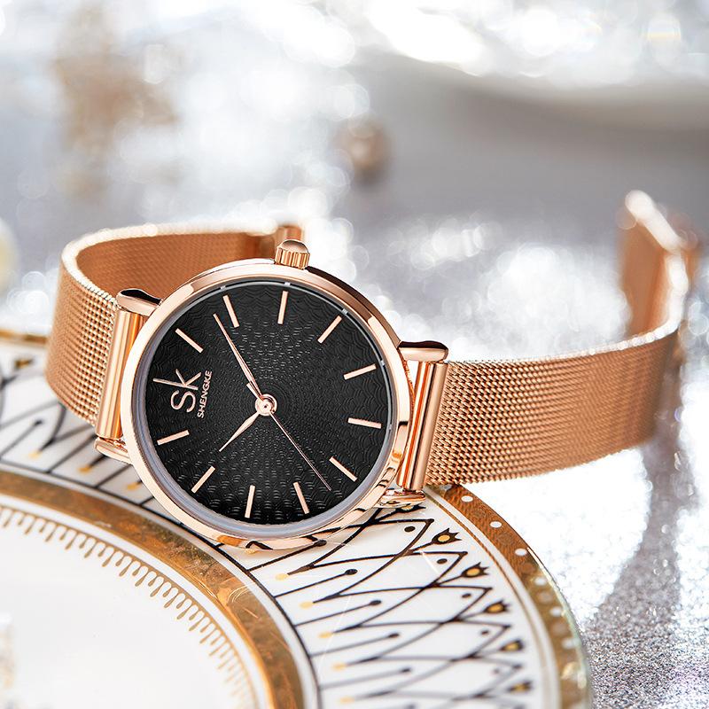 Ladies Watch Women'S High Value Mesh Strap Quartz Watch Guangzhou Watch Watch Watch Women'S Watch