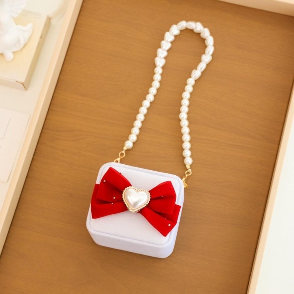 

Pearl Wedding Couples Rings Box Heart Jewelry Box Creative Pets Collars Ring Box Gifts Style 3 Couple Rings