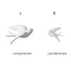 Ceramic Swallows Sparrow 3D Simple Ceramic Birds Murals Wall Hanging Decorations Crafts Home Ornaments Home Wall Sculptures RE