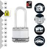 Master Lock 3 Heavy Duty Laminated Padlocks, Long Shackle, Key