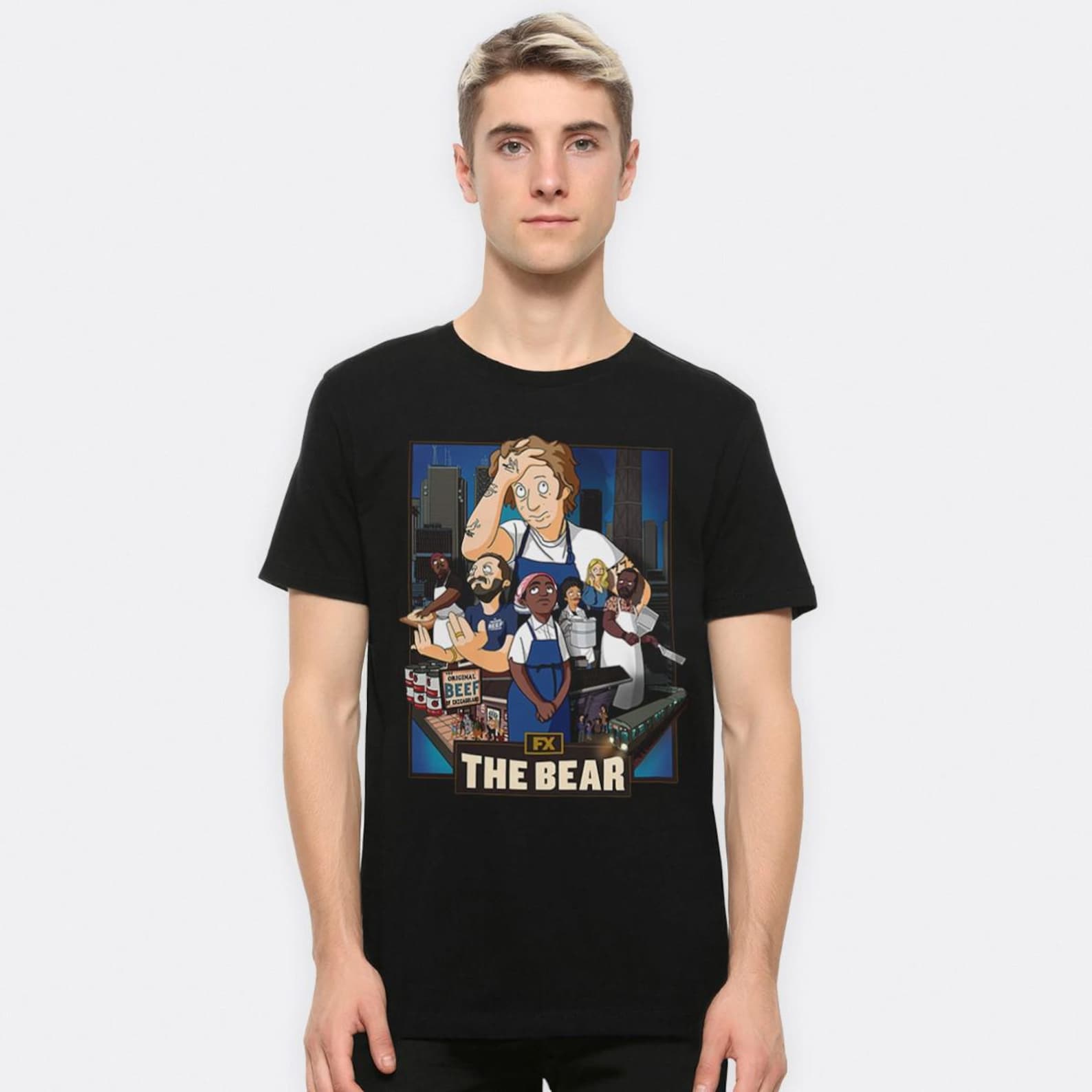 The Bear TV Series Cartoon T-Shirt, Men s and Women s Sizes (SER-38809) M