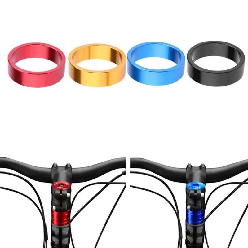5pcs 10mm Bicycle Headset Stem Aluminum Alloy Washer MTB Road Bike Front Fork Spacer Ring Gasket for 28.6mm 1-1/8 Steerer Tube