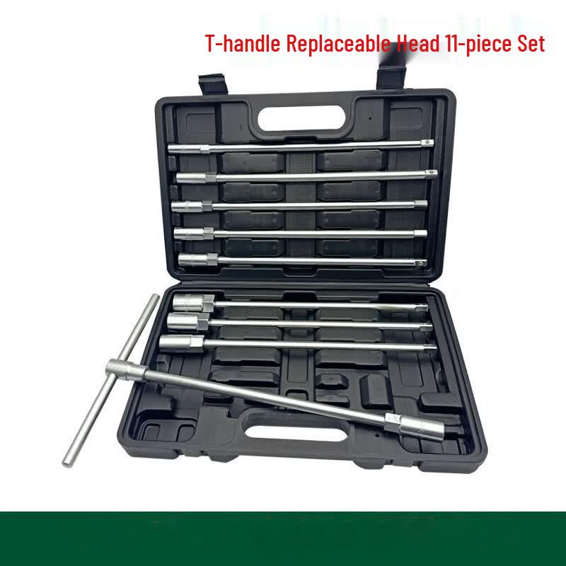 T-Handle Interchangeable Socket Auto Repair Tool Set
