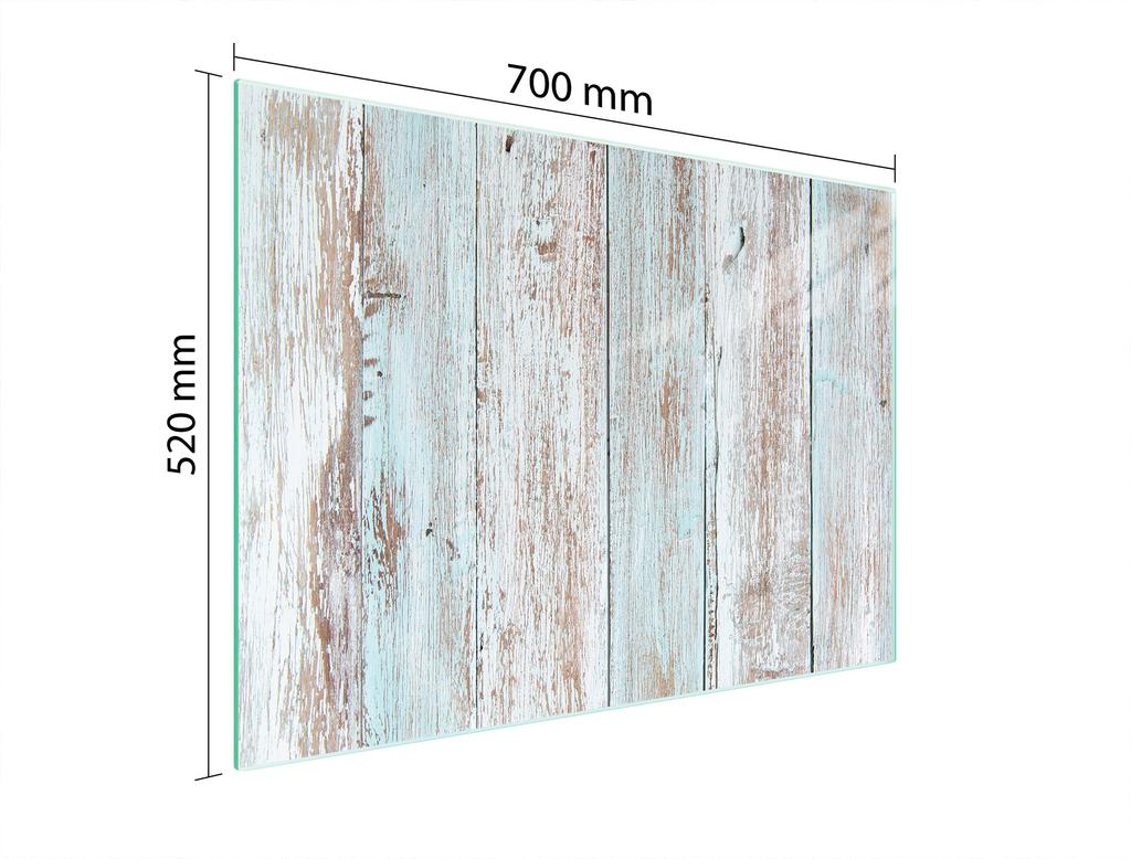 SZKLANA PŁYTA OCHRONNA NA KUCHENKĘ 70x52 DREWNO