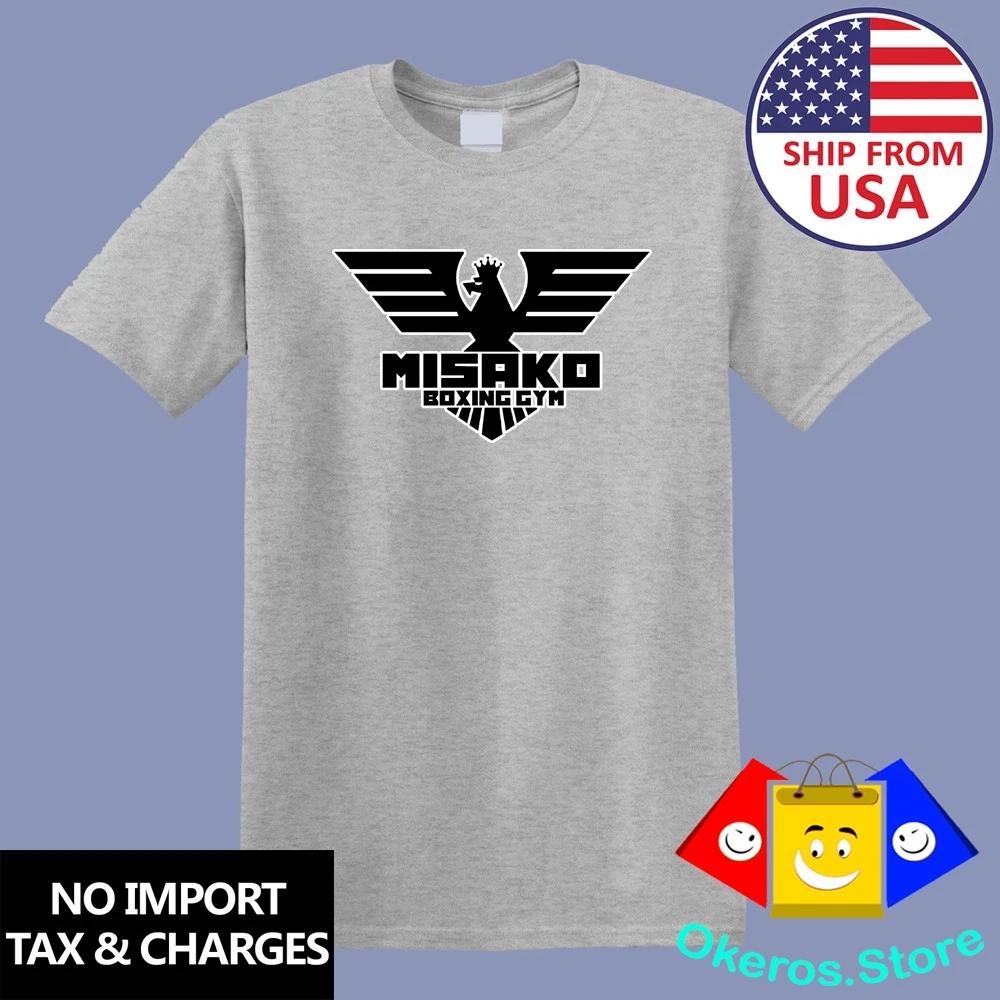 Misako Boxing Gym Japan Men s Grey Size S to 5XL L