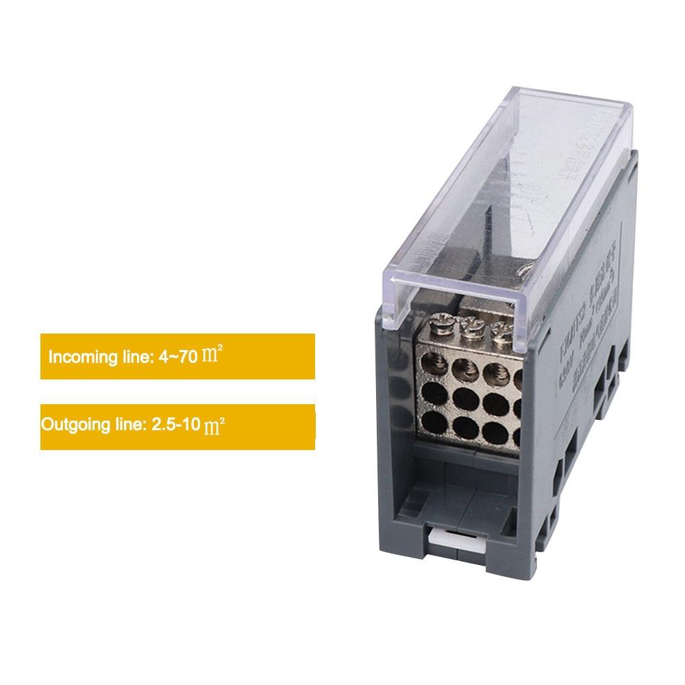 150A Distribution Box One In Multiple Out Power Junction Box Wiring Terminal  for Circuit Breaker