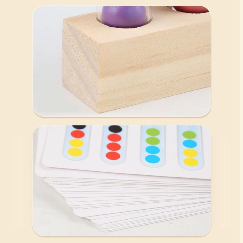 Farbsortier-Klammerperlen-Spielzeug Feinmotorik-Förderung Bildungs-Sensorische Entwicklungsaktivität für Vorschulkinder