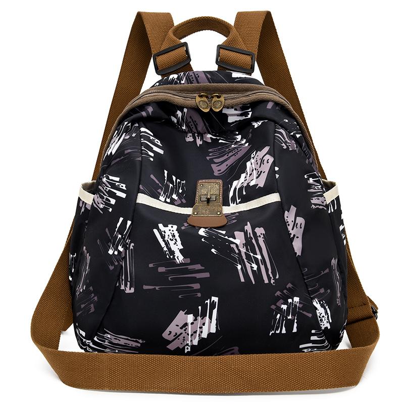 Commuter Backpack Women's Printed Backpack Travel Bag