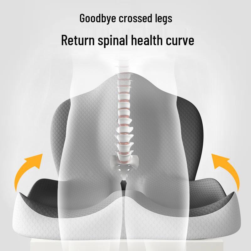 Ergonomic Car Seat Cushion with Integrated Backrest & Lumbar Support