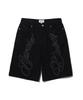 CRITIC Lettering Bermuda Pants Black