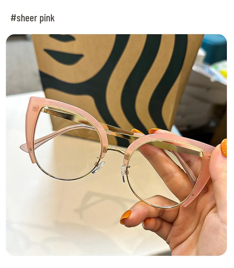 Vintage Katzenauge Metall Lesebrille - Blaulichtfilter, Hohe Auflösung, Europäischer & Amerikanischer Stil