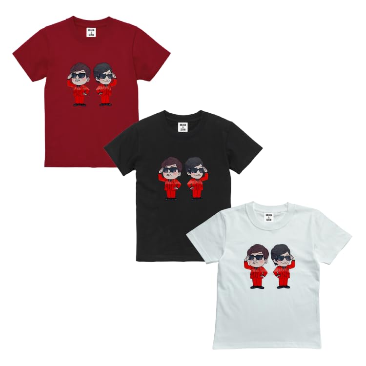 Ages 15 and up [HIKAKIN & SEIKIN] T-shirt White/Kids 150,