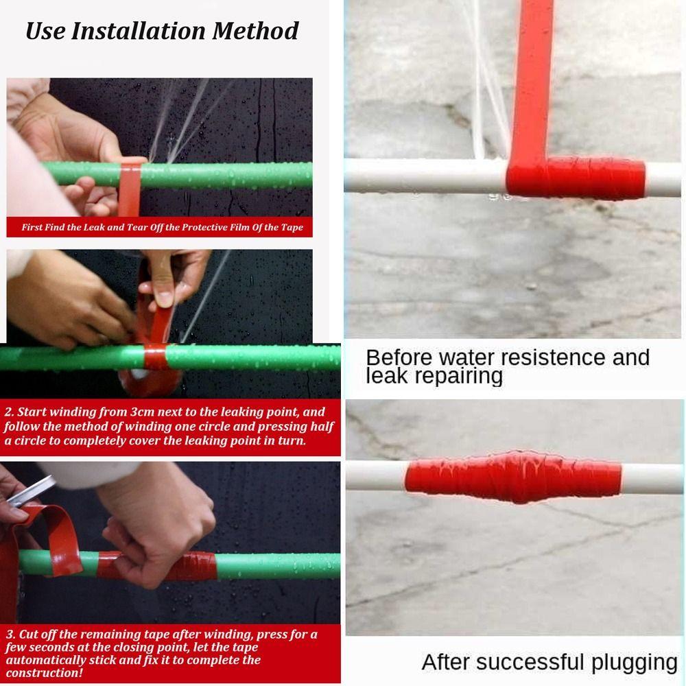 Repair Bathroom Kitchen Sealing Bonding Tool Stop Leak Patch Water Pipe Repair Tape Waterproof Tape