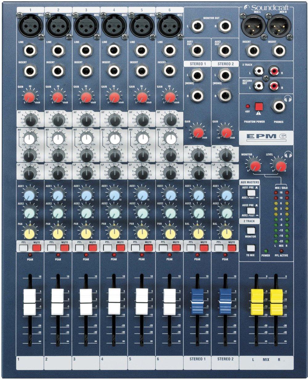 

Soundcraft Компактний аналоговий мікшер Soundcraft EPM6