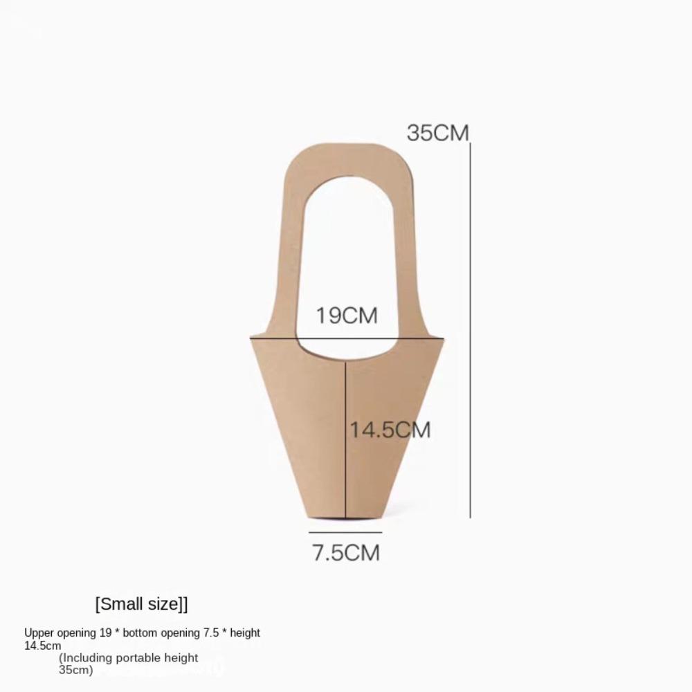 

10Pcs with Handle Flower Bouquet Bag Bouquet Tote Folding Gift Box Practical Hand Gift Bag Gift Bag S