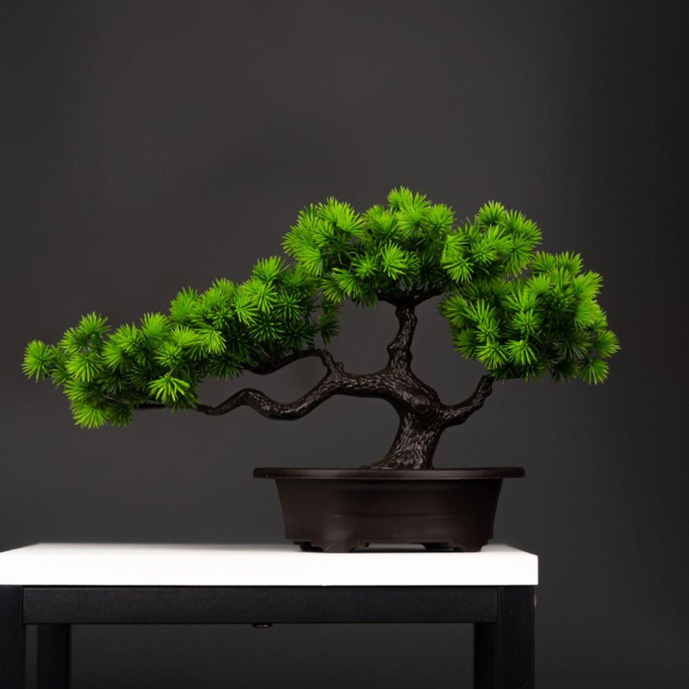 Plastic Artificial Pine Plants Bonsai Realistic Artificial Bonsai Plants Garden
