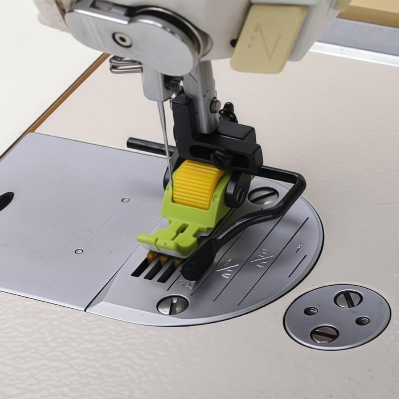 5-in-1 Mehrzweck-Rollsaumfuß mit linken und rechten Führungen Nähmaschinenfuß für Stoffschneiderei Quilting