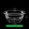 JINGRX 250ml Frosted Disposable Plastic Bowls, 120-Pack