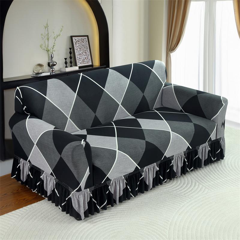 Skirt Sofa Cover Universal Elastic Sofa Cover All-Inclusive Universal Combination Sofa Cover