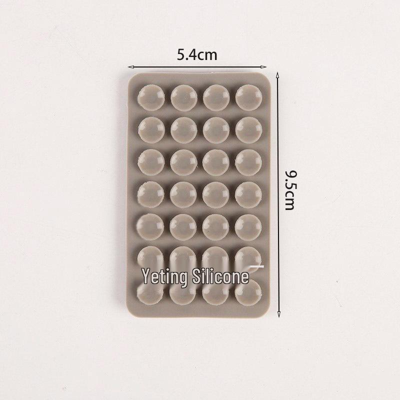 Double-Sided Silicone Mobile Phone Suction Cup Holder with 28/24 Beads for Strong Grip and Decompression