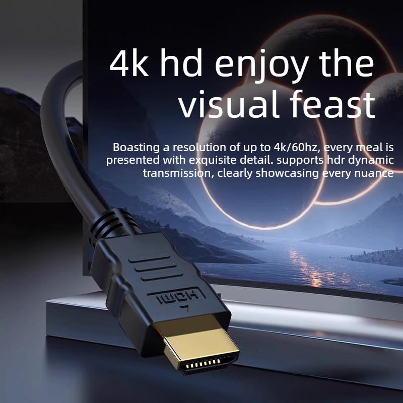 HDMI Cable for 4K 2.0 3D Gold-plated TV Set-top Box, Computer Monitor, and HDMI Data Connection