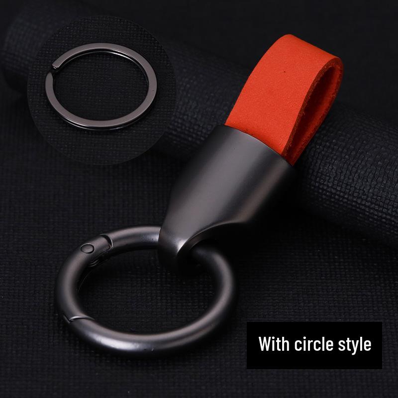 High-End Minimalist Suede Car Keychain Pendant for Men & Women