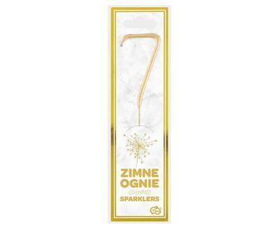 Zimne Ognie Złota Cyfra 7, 17Cm