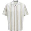 Jack And Jones Mens Stripe Revere Collar Shirt