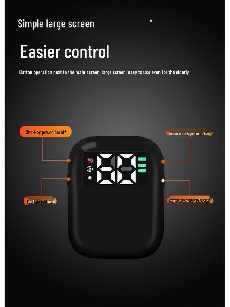 Rechargeable Infrared Lumbar & Uterus Heating Massager Belt