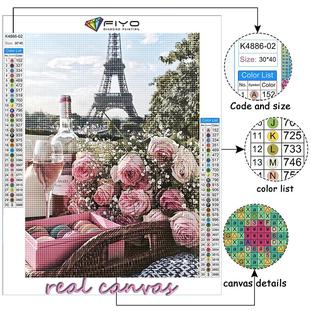 Diamond Painting Pink Roses Embroidery Cross Stitch Rhinestone Home Decor