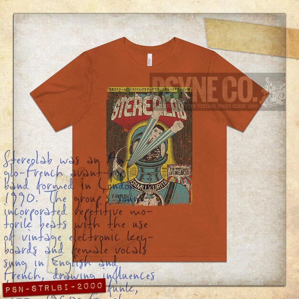 

Stereolab Isamu Kurita 2000 Vintage Men s T shirt L