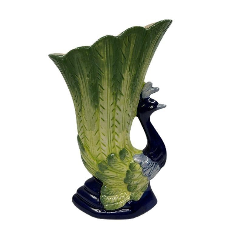 Personalized Peacock Tiki Cup Ceramic Hawaiian