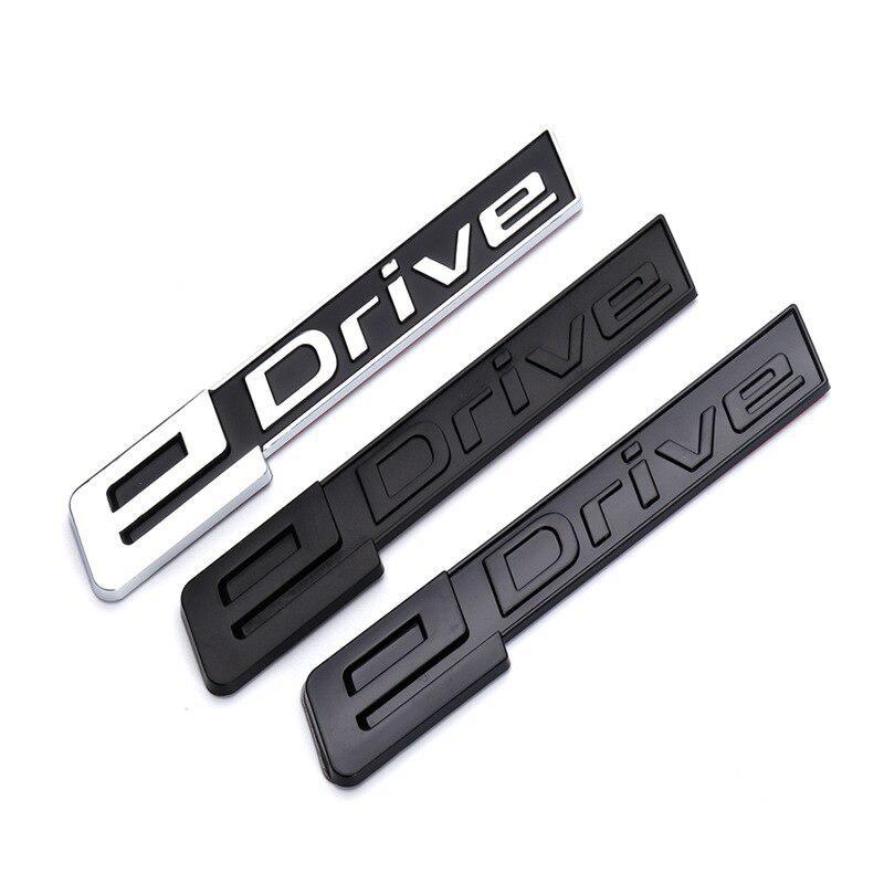 Car Trunk Fender Chrome Badge Emblem Decals Sticker For EDrive Logo 225xe I4 I3 I8 X3 X5 3 5 Series I01 I12 I15 G30 G31 F30 G05