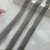 Double Row Bead Chain Metal Mesh Lace for DIY Sewing: Collar, Clothing & Pants Decoration