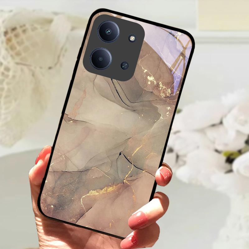 Etui Do Xiaomi Redmi 15C 4G Global Case Luksusowe Szkło Hartowane Ochrona Aparatu Tylna Pokrywa Do Redmi15C 15 C Odporne na Wstrząsy Fundas