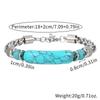Turquoise Bracelet Retro Chain Men's Bracelet