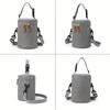 1pcs Bucket Bag Insulation Polyester Cooling Bag Portable Bottle Large Capacity Bag Water Splash Bag