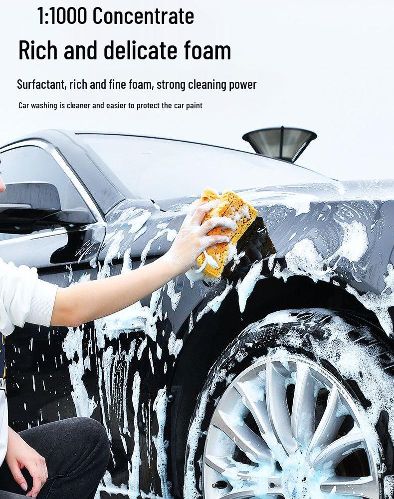 Gui Chi High-Foam Car Wash Concentrate, 2L - For Self-Service Machines, Removes Stains and Polishes.
