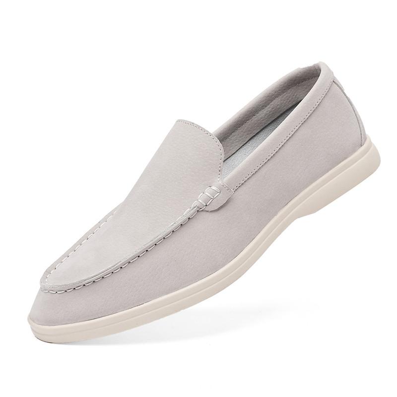 Fashion Designer New Fashion Men's Pointed Suede Leather Casual Dress Homecoming Shoes Male High Quality Loafter Formal Wedding Footwear