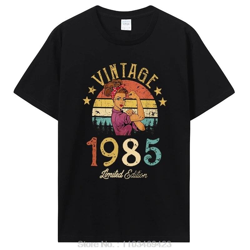 Funny Classic 1985 Original Vintage T Shirt Summer Graphic Unisex Cotton Tshirt Streetwear Birthday Awesome T-shirt Clothing