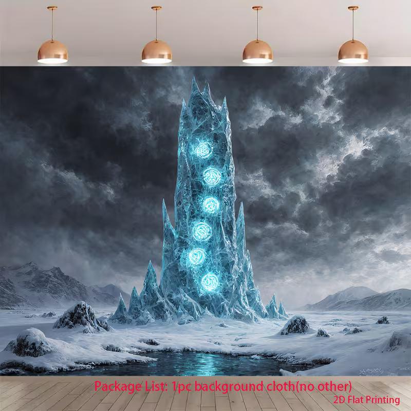 

2D Artistic Magical Citadel Tapestry for Content Creation & Home Decor 47.2x31.5inch/120*80cm