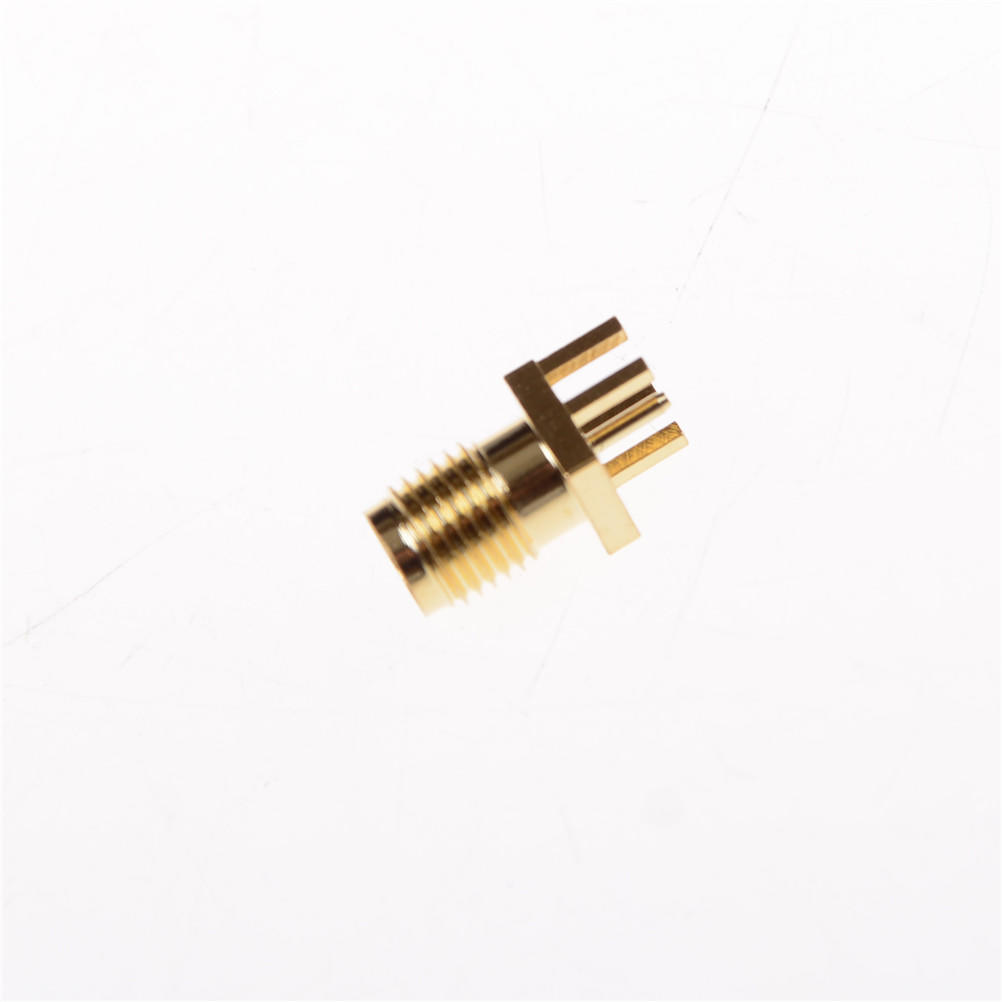 10Pcs Sma Female Jack Pcb Edge Mount Solder 0.062'' Rf Adapter Connector