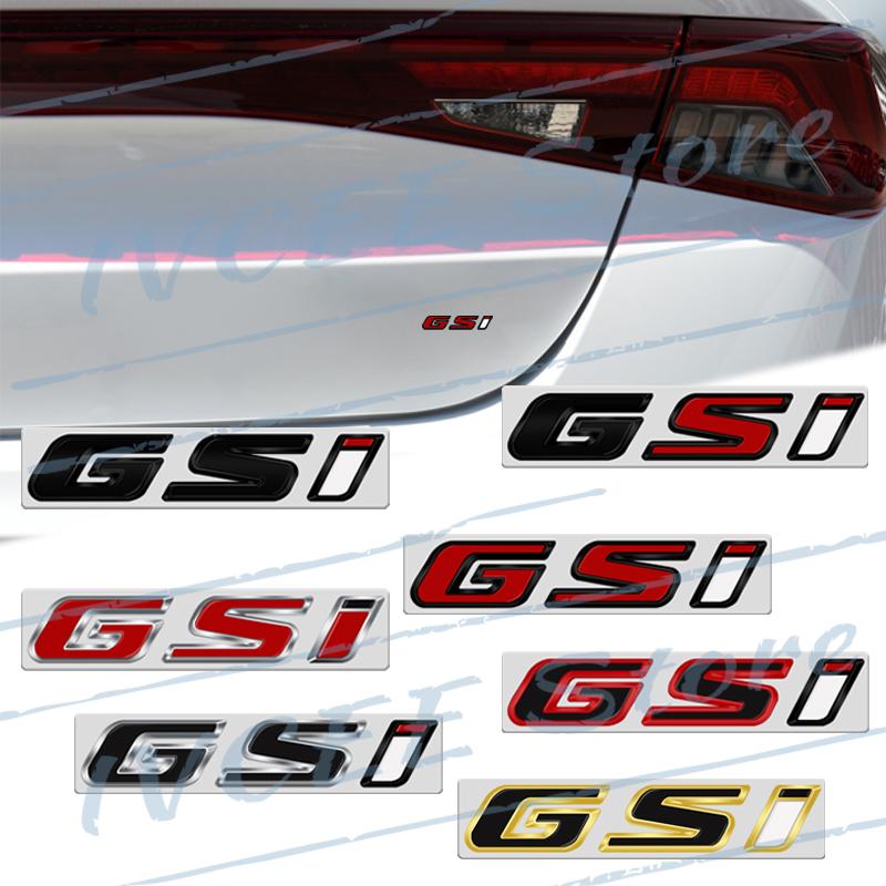 Car Accessories Metal GSI Emblem Rear Trunk Body Badge Sticker For Vauxhall Opel Zafira Mokka Antara Insignia Astra Adam OPC VXR Wv3