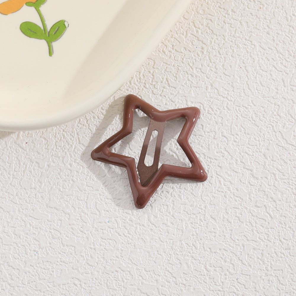 Children's Candy Color Star Hair Clips - Small Size BB Bangs Accessories