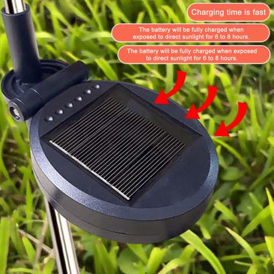 LED Solar Flower Light IP65 Waterproof Automatic ON/OFF Simple Installation