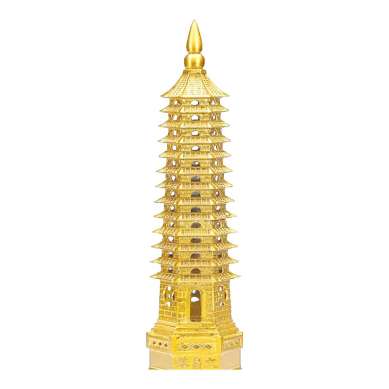 Brass Wenchang Pagoda Ornament
