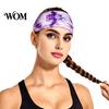 Moisture-wicking Hairband Athletic Headband, Tie-Dye Gradient Sports Anti-Slip Elastic Breathable Sweat-Wicking Comfortable Sweat-absorbent