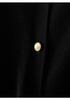 Women's Black Hand-Beaded Patchwork Long Sleeve Sweater Coat - Spring/Autumn 2026 Elegant Knitwear